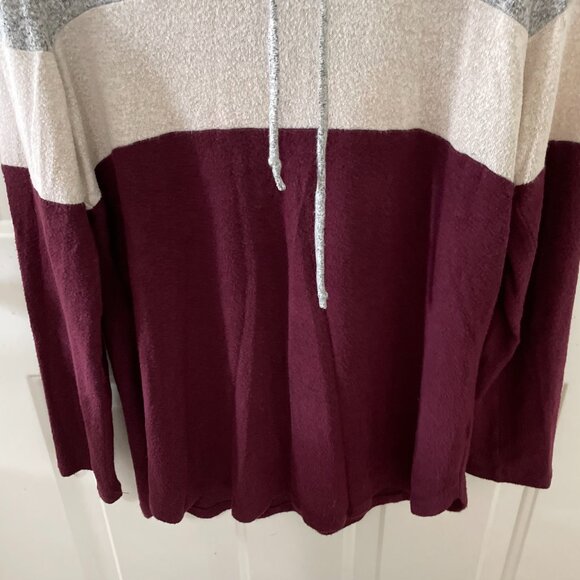 Market & Spruce - Womens Long Sleeve Lightweight Sweater - Cowl Neck Top - Sz M - Picture 3 of 7